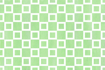 Watercolor square pattern.