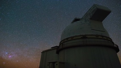 4K Astronomy Observatory Night Sky Stars Timelapse