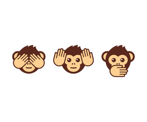 Three wise monkeys
