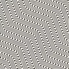 Fototapete Nach Farbmuster Muster  Wavy Lines Marbelling Effect. Vector Seamless Black and White Pattern.  © Samolevsky