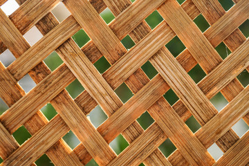 Bamboo wood Weaving with Holes