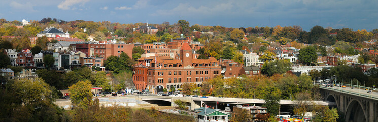 Georgetown panorama - obrazy, fototapety, plakaty