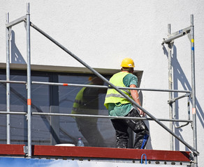 Construction worker at work