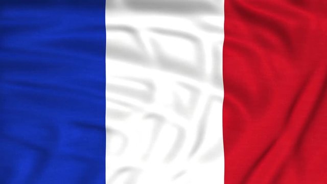 france flag waving