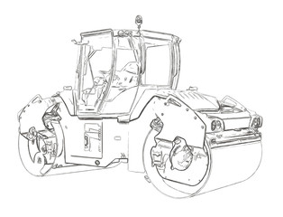 Outlines of the steamroller