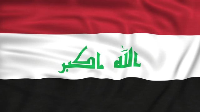 iraq flag waving