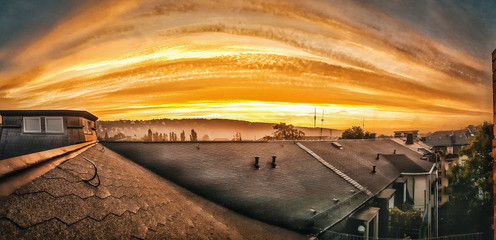 sunset in dresden