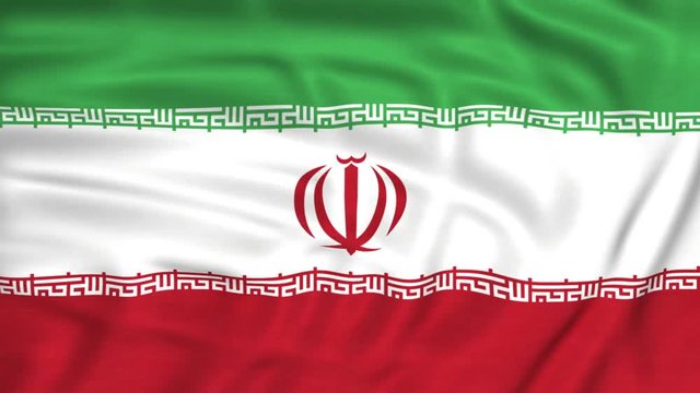  Islamic Republic of Iran flag waving