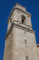 Obraz premium Church tower in the historical center of Morella