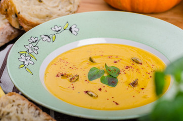 Creamy pumpkin soup