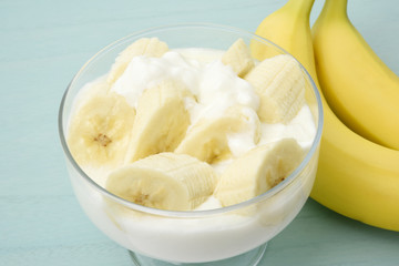 Banana and yogurt
