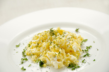 Omelet. Delicious dish for healthy life.