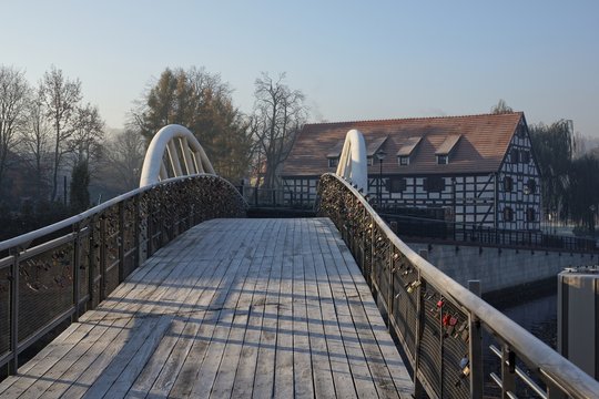 Bydgoszcz - Mostek Jana Kiepury i Biały Spichrz