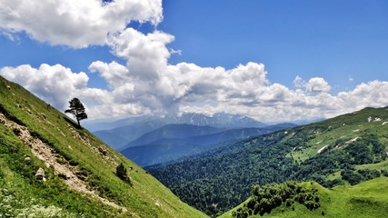 Amazing Caucasus mountains.