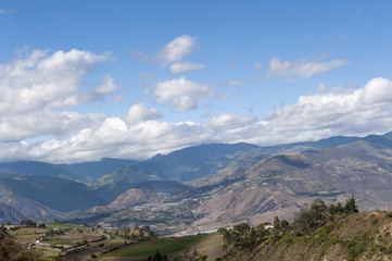 Naklejka premium Overview of the Andes