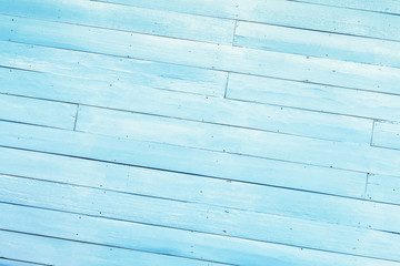 Blue sky wooden background and texture