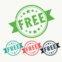 free rubber stamps set with ribbon