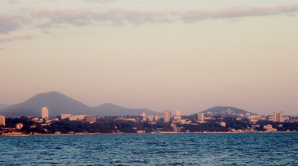 Sunset over the southern city.