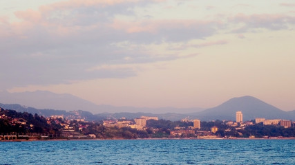 Sunset over the southern city.