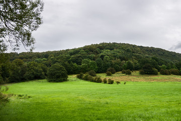 Fototapeta na wymiar Picturesque View near Bakewell in Peak District National Park