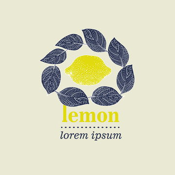 Vector illustration of Lemon Leaves