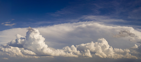 Fototapeta na wymiar Panoramic Cloudscape Background