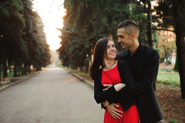 love, relationships, season and people concept - close up of hap