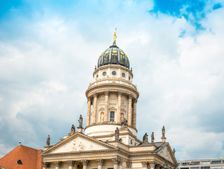 Fototapeta premium Beautiful street view of Traditional old buildings in Berlin