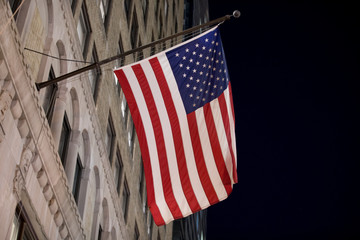 American Flag at Night