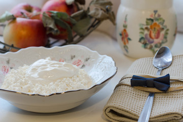 tasty cheese on a plate
