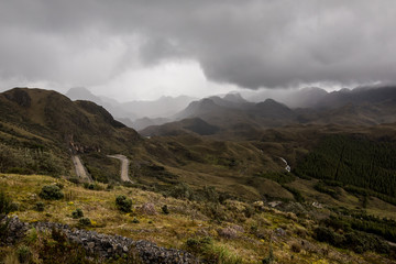 Cajas National Park in the Andes highlands of Ecuador