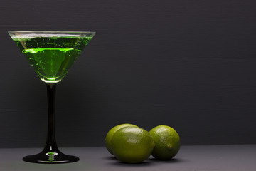 Cocktail and lime
