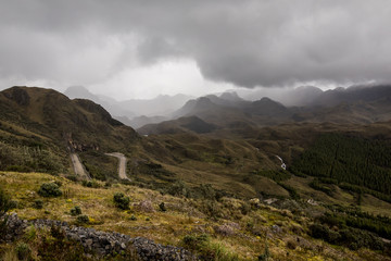 Cajas National Park in the Andes highlands of Ecuador