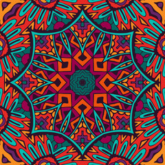 Abstract festival vintage ethnic seamless pattern 