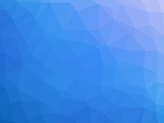 Blue white gradient abstract polygon shaped background