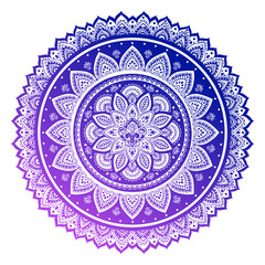 Bohemian Indian Mandala towel print. Vintage Henna tattoo style Indian medallion. Ethnic ornament could be used as shirt print, phone case print, textile, coloring book. Christmas holiday snowflake 