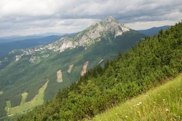 Fototapeta na wymiar Velky Rozsutec in the Mala Fatra mountains, Slovakia