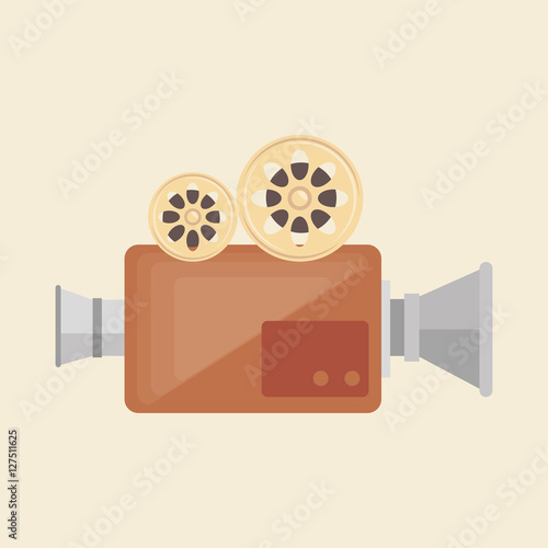 "camera film vintage recorder movie vector illustration eps 10" Stock image and royaltyfree