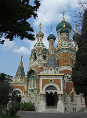 Fototapeta na wymiar Cathédrale orthodoxe de Nice
