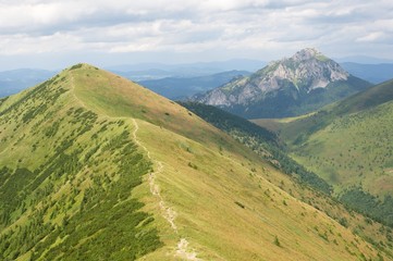 Naklejka premium Velky Rozsutec in the Mala Fatra mountains, Slovakia