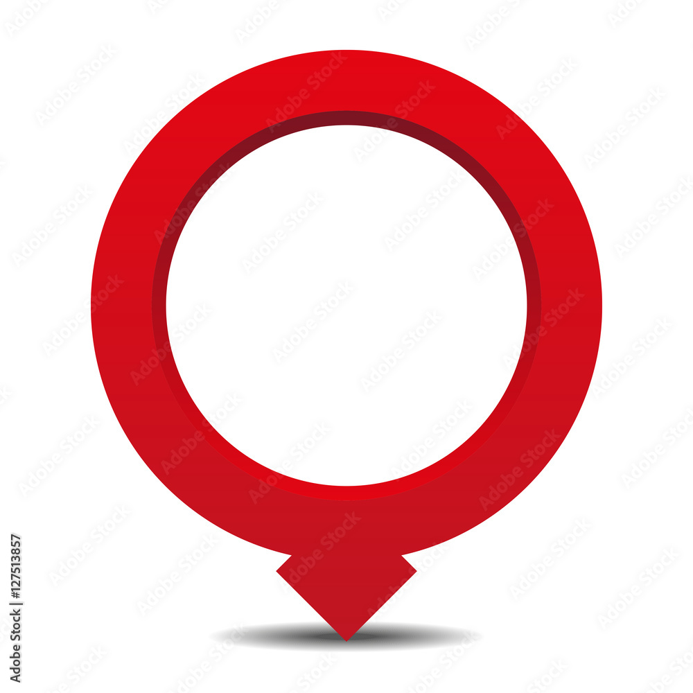 Poster red pointer vector