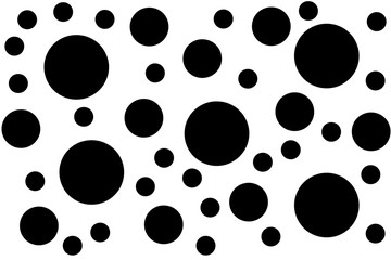White background with black spots