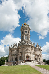 Fototapeta na wymiar Church of The Holy Virgin in Dubrovitsy, Podolsk, Moscow Oblast, Russia