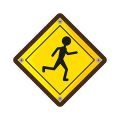 Pedestrians on the road vector illustration design