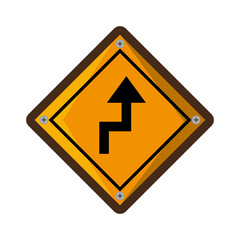 arrows guide traffic signal vector illustration design