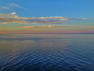 Rio de la Plata at Sunset, Buenos Aires, Argentina