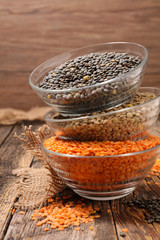 assorted lentil grain