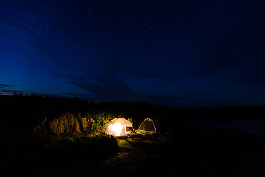 Campsite At Hermit Island