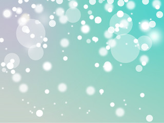 winter bokeh background with snowflake
