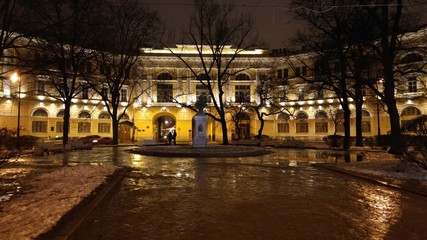Obraz premium Night. Sity. St. Petersburg.